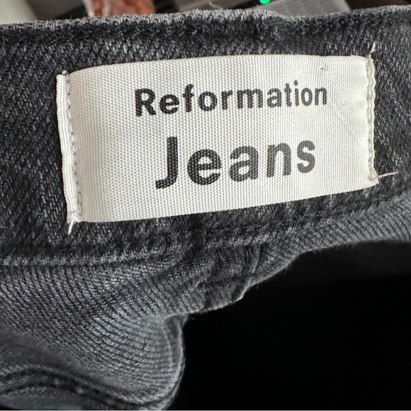Reformation Black Skinny‎ Jeans Classic Fit size 25 Button Fly EUC - Picture 3 of 12
